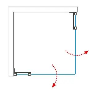 Душевое ограждение 1000x1000мм прозрачное стекло Roltechnik Elegant Neo Line GDO1N+GDO1N/1000*1000 188-1000000-00-02+188-1000000-00-02 Душевое ограждение 1000x1000мм прозрачное стекло Roltechnik Elegant Neo Line GDO1N+GDO1N/1000*1000 188-1000000-00-02+188-1000000-00-02, 4