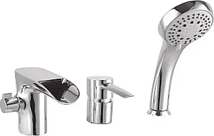 Смеситель на борт ванны на 3 отверстия Lemark Atlantiss хром LM3245C Смеситель на борт ванны на 3 отверстия Lemark Atlantiss хром LM3245C, 1