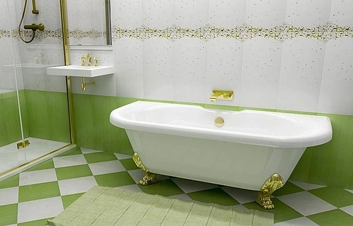 Ванна из искусственного камня Esse Capri 170x75 ножки золото