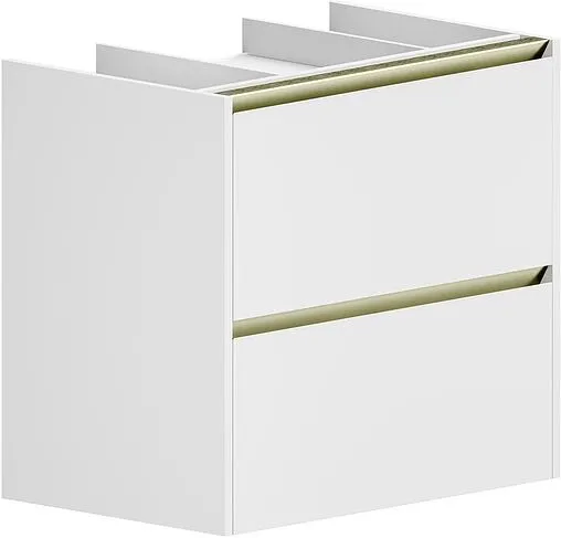 Тумба-умывальник подвесная Allen Brau Activity 70 белый/олива браш 1.34011.WM+