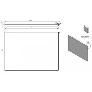 Панель для ванны боковая C-bath 75x52 белый CBQPS0102, 2