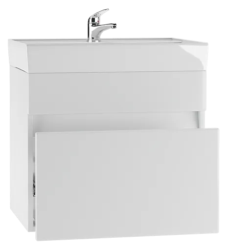 Тумба-умывальник подвесная Айсберг Классик 60 белый DA3009T+4607152361674