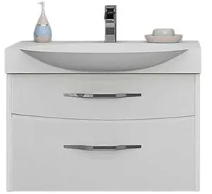 Тумба-умывальник подвесная Aquaton Инфинити 76 белый 1A1920K1IF010, 1