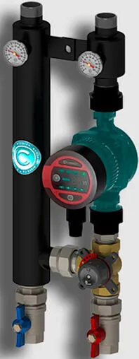 Насосный модуль с 3-х ходовым смесительным клапаном 1&quot;в х 1&quot;н Север R-S Smart 25/4 1945092 с насосом Север-SMART 25-4