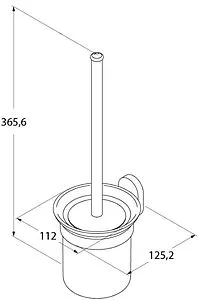 Ёршик для унитаза IDDIS Mirro Plus хром/белый MRPSBC0i47, 2