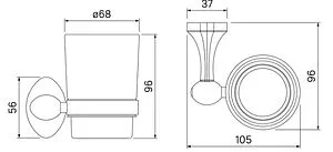 Стакан IDDIS Male хром MALSSG1i45 Стакан IDDIS Male хром MALSSG1i45, 2