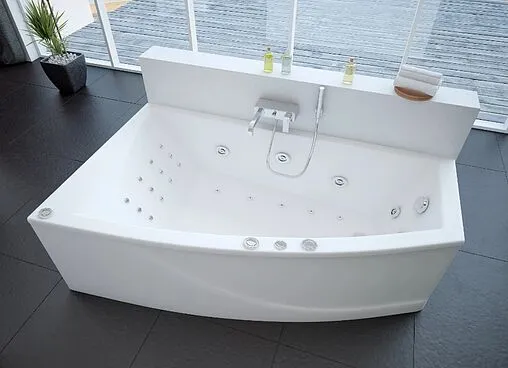 Ванна акриловая с гидромассажем Aquatek Оракул 180х125 R с фронтальной и боковыми панелями с каркасом (разборный), с гидромассажем (пневмоуправление) ORK180-0000014