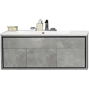 Тумба-умывальник подвесная Aquaton Уэльс 100 авеллино грей 1A2079K1WAC30, 1