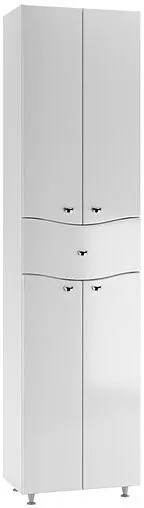 Шкаф-пенал напольный Айсберг Волна 50 белый DA1011PR