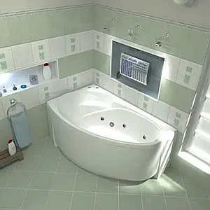 Панель для ванны фронтальная левая Bas Флорида 160 L белый Э 00038 Панель для ванны фронтальная левая Bas Флорида 160 L белый Э 00038, 3