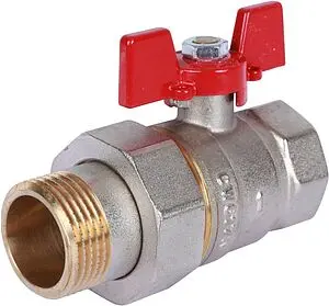 Кран шаровый с американкой 1"в x 1"н Rommer RBV-0005-0510225 Кран шаровый с американкой 1"в x 1"н Rommer RBV-0005-0510225, 1