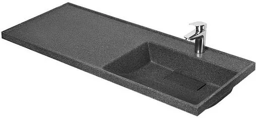 Раковина Aquaton Лондри 120 R графит 1A72243KLH21R