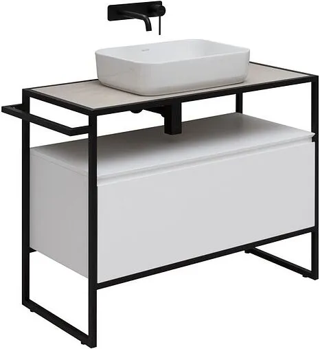 Тумба-умывальник напольная Allen Brau Priority 100 белый 1.31003.WM+