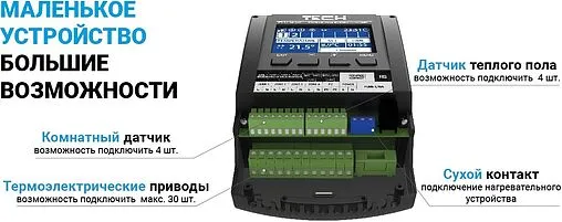Беспроводной/проводной контроллер 4+4 зоны НЗ 230В TECH ST-L-4 WiFi WG.20.0099