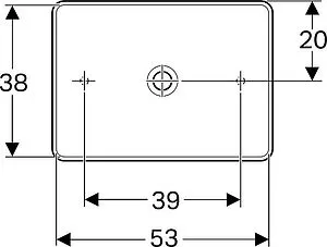 Раковина Geberit VariForm 55 белый 500.779.01.2 Раковина Geberit VariForm 55 белый 500.779.01.2, 2