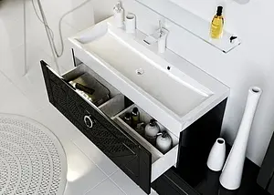 Тумба-умывальник подвесная Aqwella Infinity 80 чёрный Inf.01.08/001/BLK+Inf.08.04.D Тумба-умывальник подвесная Aqwella Infinity 80 чёрный Inf.01.08/001/BLK+Inf.08.04.D, 3