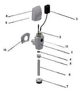 Автоматический кран для писсуара SMARTsant хром глянцевый SM094006AA Автоматический кран для писсуара SMARTsant хром глянцевый SM094006AA, 3