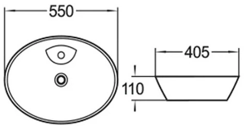 Раковина Comforty 55 белый 78201