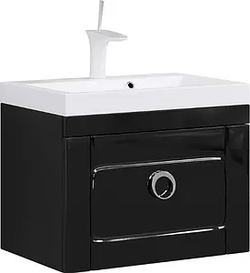 Тумба-умывальник подвесная Aqwella Infinity 60 чёрный Inf.01.06/001/BLK+Inf.06.04.D Тумба-умывальник подвесная Aqwella Infinity 60 чёрный Inf.01.06/001/BLK+Inf.06.04.D, 1