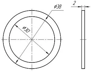 Уплотнительное кольцо плоское Ани Пласт M020 Уплотнительное кольцо плоское Ани Пласт M020, 2