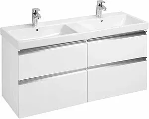 Тумба-умывальник подвесная Roca The Gap 120 белый глянец ZRU9307637+A3270YS000 Тумба-умывальник подвесная Roca The Gap 120 белый глянец ZRU9307637+A3270YS000, 1