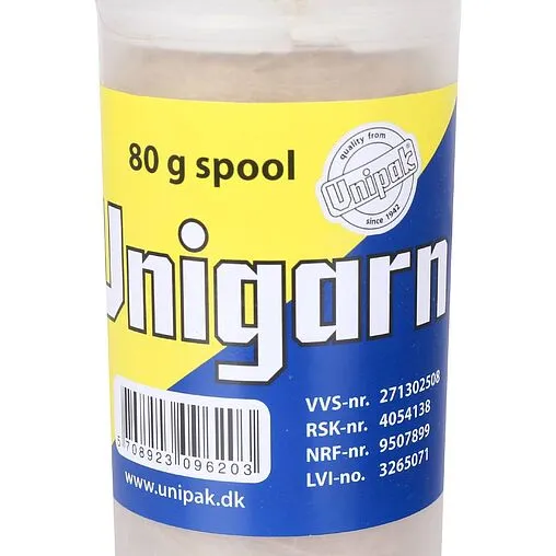 Льняная сантехническая нить (шпуля) 80г Unipak Unigarn 1500820