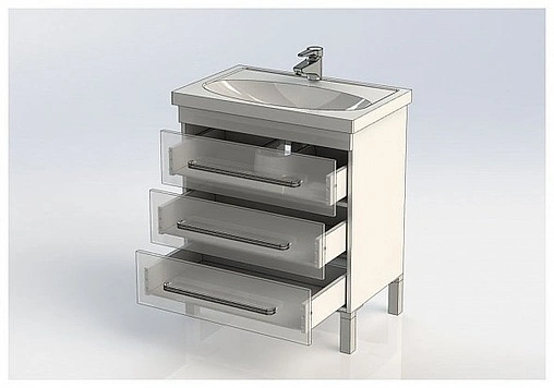 Тумба под умывальник напольная Aquanet Сиена 70 белый 00189225