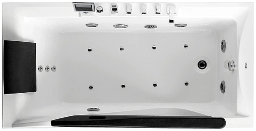 Ванна акриловая с гидромассажем Gemy 181x92 R G9055 K R