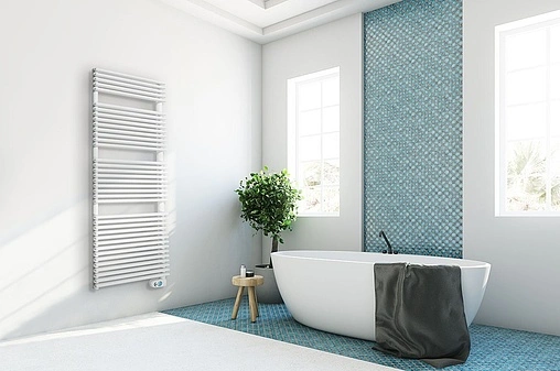 Полотенцесушитель электрический лесенка Atlantic Velma 1813x600 750W белый 100022