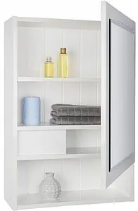 Шкаф-зеркало Milardo Magellan белый MAG6000M99, 4