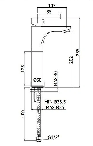 Смеситель для раковины Paffoni Red хром RED071CR120