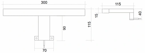 Светильник Aquaton Fagus хром 1A207805BC000