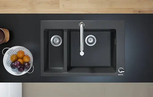 Мойка кухонная с встроенным смесителем Hansgrohe C51-F635-09 77x51 черный 43220000