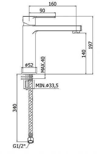 Смеситель для раковины Paffoni Ringo хром RIN074CR Смеситель для раковины Paffoni Ringo хром RIN074CR