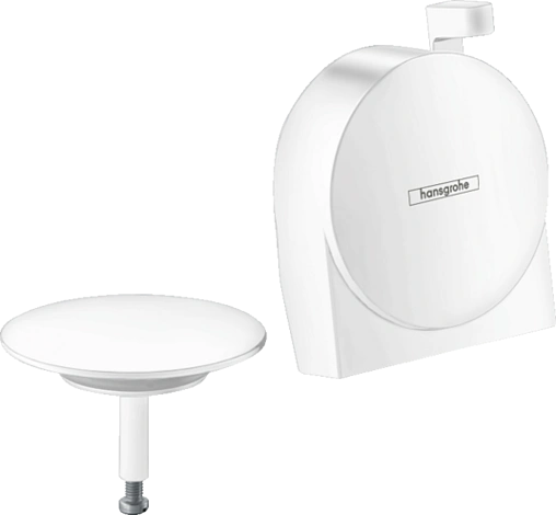 Внешняя монтажная часть сифона для ванны Hansgrohe Exafill S белый 58117700