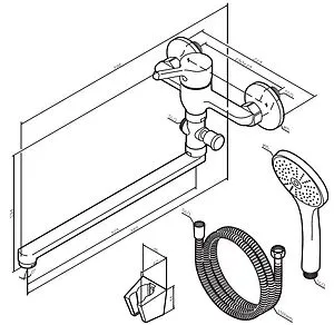 Смеситель для ванны с длинным изливом Am.Pm X-Joy S хром F85B90100 Смеситель для ванны с длинным изливом Am.Pm X-Joy S хром F85B90100, 2