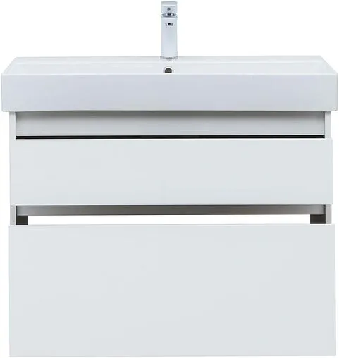 Тумба-умывальник Aquanet Nova Lite 85 белый глянец 00249936+