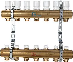 Группа коллекторная без расходомеров 7 отводов 1&quot;в/в x ¾&quot;ек Luxor CD 468/7 15552707, 1