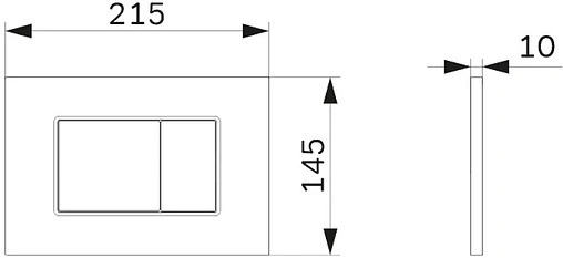 Клавиша смыва для унитаза Am.Pm ProC S I070201 белый глянцевый