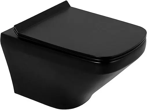 Комплект 5 в 1 BelBagno Sela BB3201CHR-MB/BB3201SC-MB/BB002-80/BB007-PR-NERO.M с кнопкой черный матовый