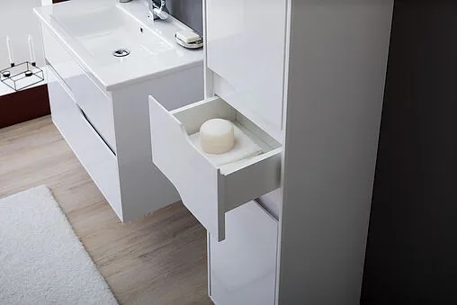 Шкаф-пенал подвесной Aquanet Модена 35 R белый 00196967