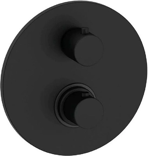 Термостат для 1 потребителя Paffoni Light матовый черный LIQ013NO