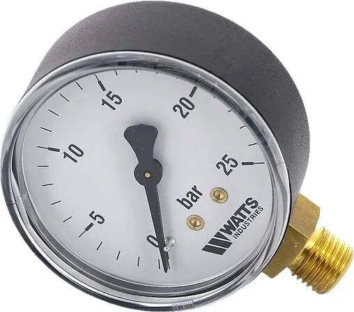 Манометр радиальный Watts MRP 63мм 25 бар ¼&quot; 10007726