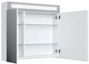 Шкаф-зеркало IDDIS New Mirro 80 белый NMIR802i99, 4