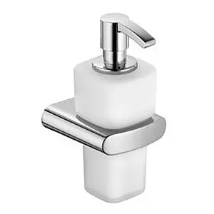 Дозатор для жидкого мыла Keuco Elegance new хром/белый 11653019000 Дозатор для жидкого мыла Keuco Elegance new хром/белый 11653019000, 1