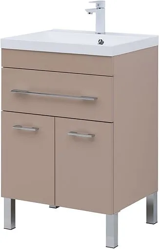 Тумба-умывальник напольная Aquanet Верона 60 капучино 00304534+00281220