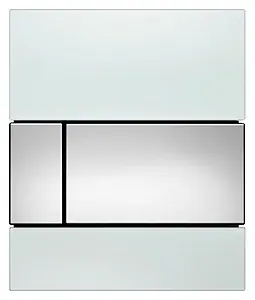 Клавиша смыва для писсуара TECEsquare Urinal 9242802 кнопка/хром глянцевый, панель/стекло белый Клавиша смыва для писсуара TECEsquare Urinal 9242802 кнопка/хром глянцевый, панель/стекло белый, 1