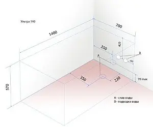 Ванна акриловая Triton Ультра 140x70 Щ0000017118 Ванна акриловая Triton Ультра 140x70 Щ0000017118, 5