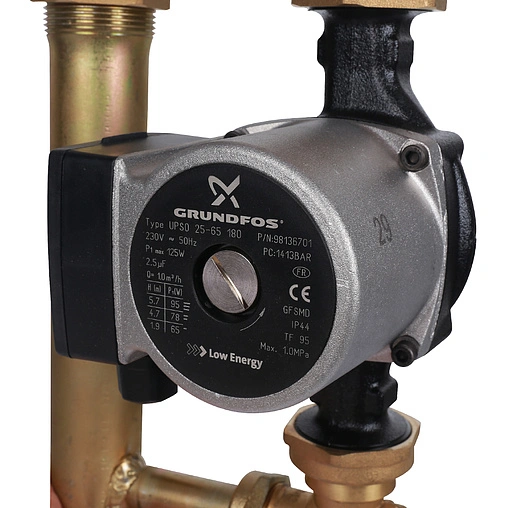 Насосный модуль для твердотопливных котлов 1&quot;в х 1½&quot;н Stout SDG-0014-002502 с насосом Grundfos UPSO 25-65 180