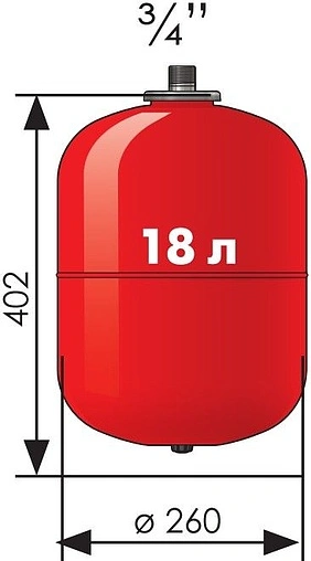 Расширительный бак Джилекс 18 В 5 бар 7818